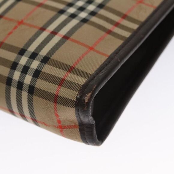 Burberry Nova Check Beige Canvas Clutch Bag (Pre-Owned) - Picture 14 of 16